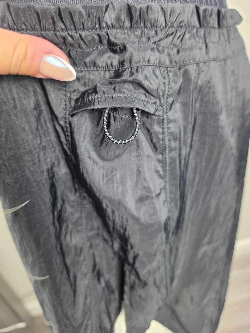 Nike Women's Black Running Shorts with Reflective Swoosh